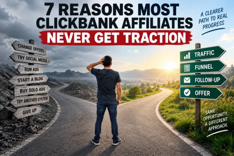 7 reasons most ClickBank affiliates never get traction