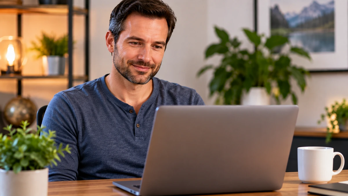 Affiliate marketer reviewing the week and planning the next step in a simple workflow