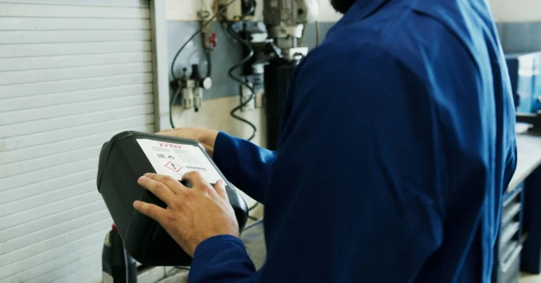 Mechanic inspecting equipment in a workshop, illustrating the process of diagnosing why affiliate clicks are not producing sales.