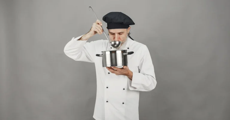 Chef tasting food before serving it, illustrating the importance of testing an affiliate offer before deciding whether to recommend it.