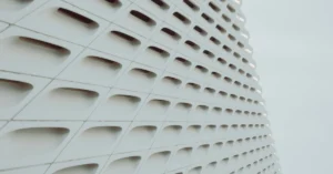 Modern geometric building structure representing a ready-made affiliate funnel framework