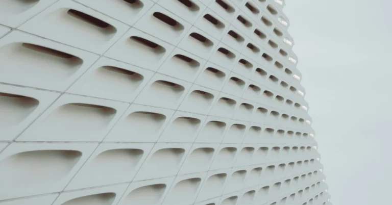Modern geometric building structure representing a ready-made affiliate funnel framework